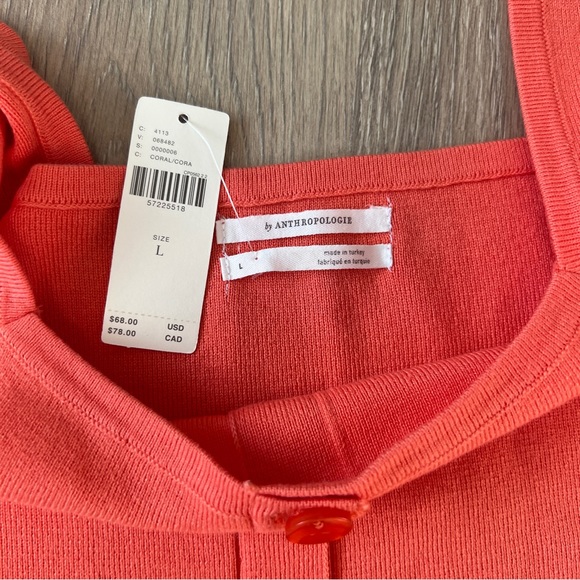 NWT Anthropologie Coral Sweater Tank - Picture 3 of 3